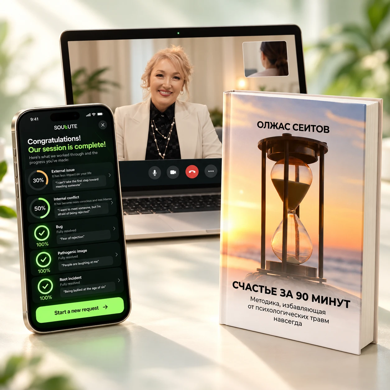 Soulute AI + book + diagnostic